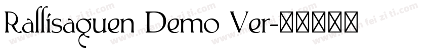 Rallisaguen Demo Ver字体转换